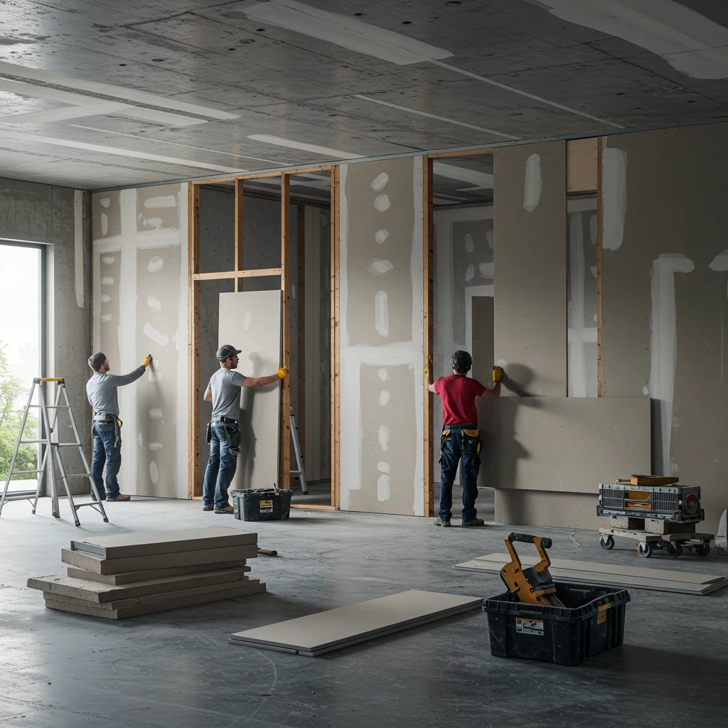 infraestrutura estructuras de tabiquería liviana